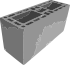 Bloque cerámico con perforaciones verticales